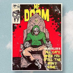 MF DOOM canvas poster, BRAND NEW